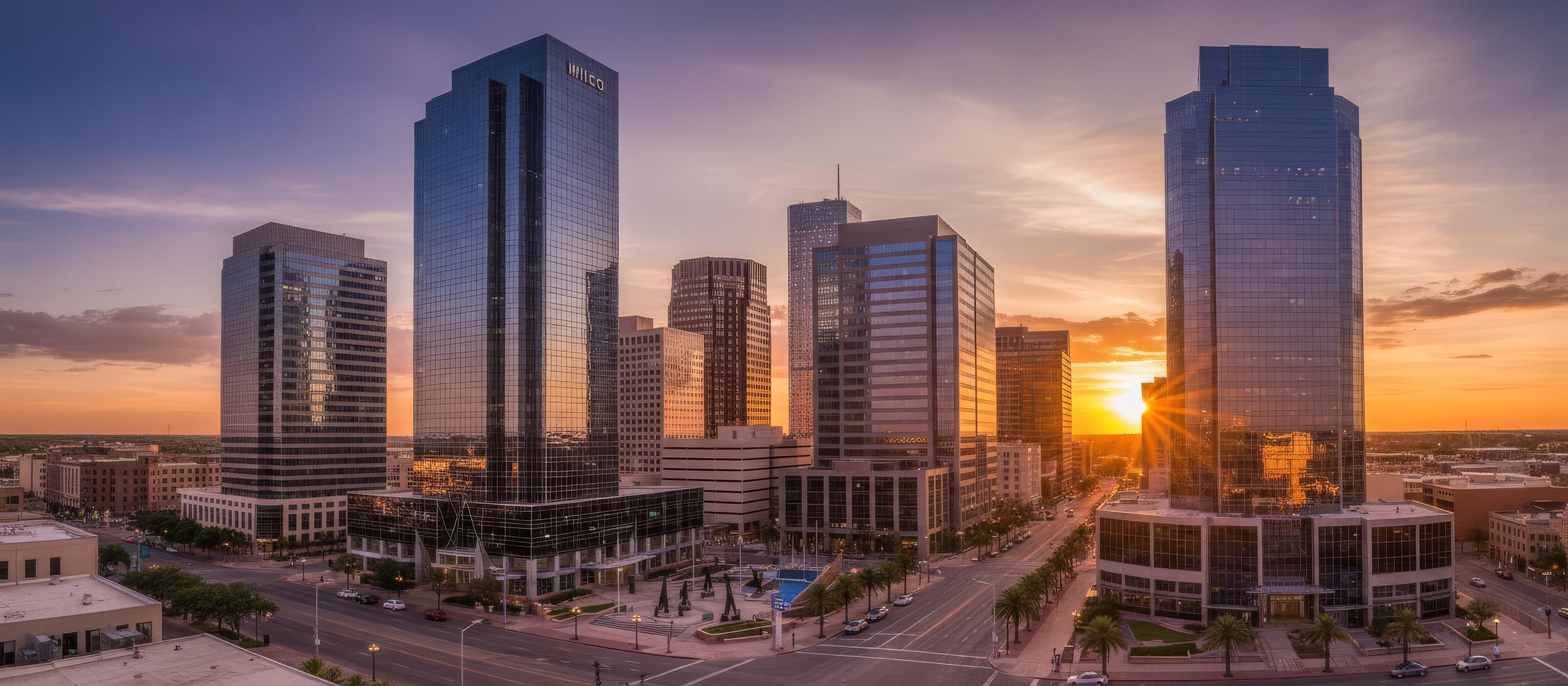 Ector County skyline and cityscape - True North Title service area
