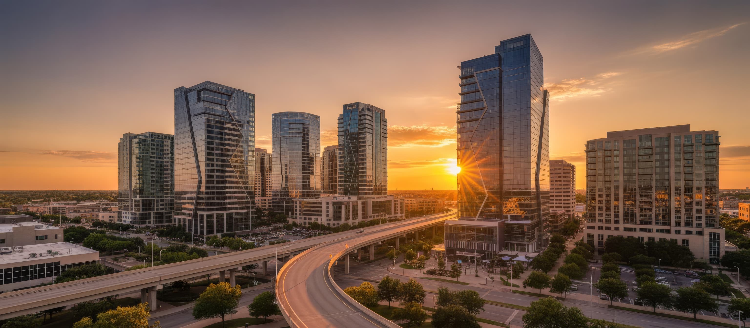 Brazoria County skyline and cityscape - True North Title service area